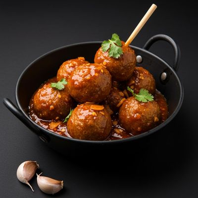 Veg Ball With Hot Garlic Sauce